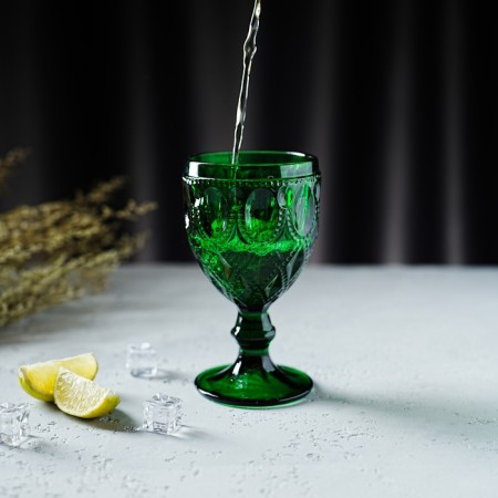 Magistro glass glass "Variet", 320 ml, green color-8