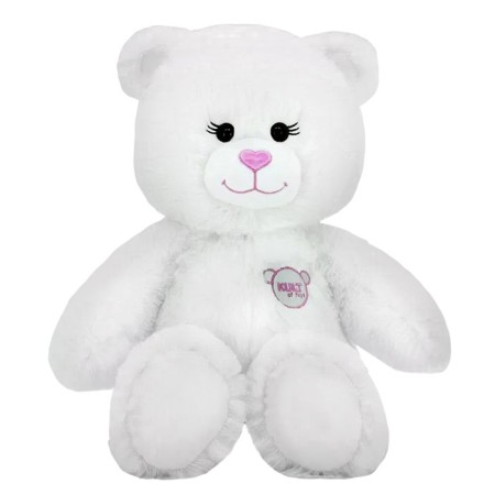 Soft toy "Bear", 3 cards, white color, 65 cm