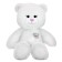 Soft toy "Bear", 3 cards, white color, 65 cm