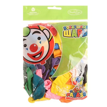 Latex ball 12 "Plush Friends", pastel, 2-sided, set of 50 pcs.-1