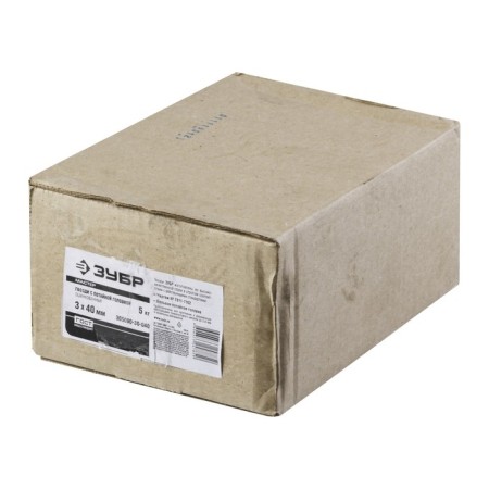 Nails with a large secret head "bison master", 3 × 40 mm, galvanized, in a package of 5 kg-2