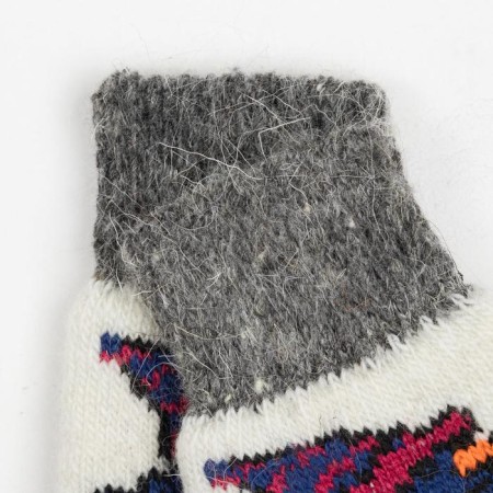 Noski children's woolen, white color, size 18-1