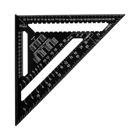 Universal roofing charcoal tundra, aluminum, with an internal scale, 300 mm-2