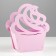 Kashpo wooden "Pirozhot" 21.5x19x7.6 cm pink