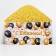 Envenue for money "with an anniversary", balls on gold, 16.5 x 8 cm