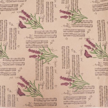 Paper packaging craft "lavender blues", 0.72 x 10 m, 70 g /m² /m2-1