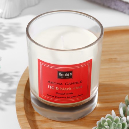 Aromatic candle "Aroma Candle", figs and black currants, 8x9 cm-1
