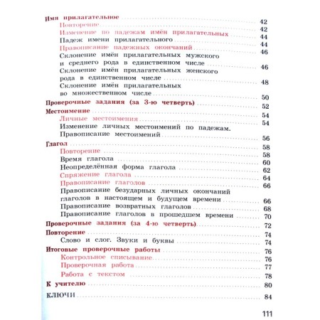 Diagnostic work. GEF. Russian language. Notebook of educational achievements, new design grade 4. Kanakina V.P.-2