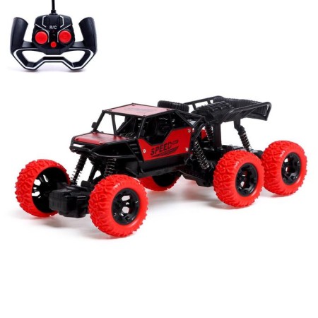 Radio -controlled jeep "Monster 6x6", works on the battery, mix
