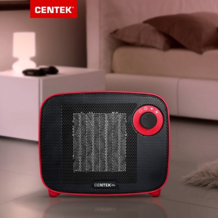 CENTEK CT-6022, ceramic, desktop, 1500 watts, 15 m², red-7