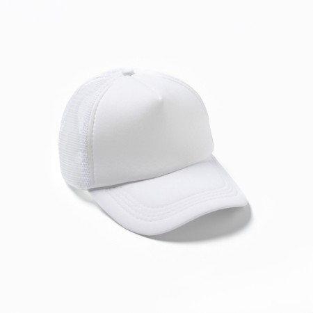 Baseball cap, white color, size 56-58
