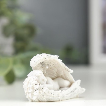 Polystone souvenir "Snowty Angel Having covered with wings" MIX 3.4x5x2 cm-2