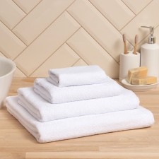 Terry towel economy and I am 100*150 cm, col. White, 100% cotton, 350 g/m2