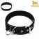 Two -layer collar with a swivel 58 x 3 cm, polyester, black