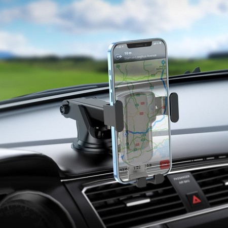 Hoco CA104 car holder, telescopic, for 4.5-7 ", gray-6