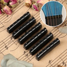 Set of upper thresholds for Music Life guitar, 6 pieces, 4.3x0.8x0.5cm, black
