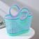 Basket - storage bag, plastic, 28 × 14 × 25 cm, color mix