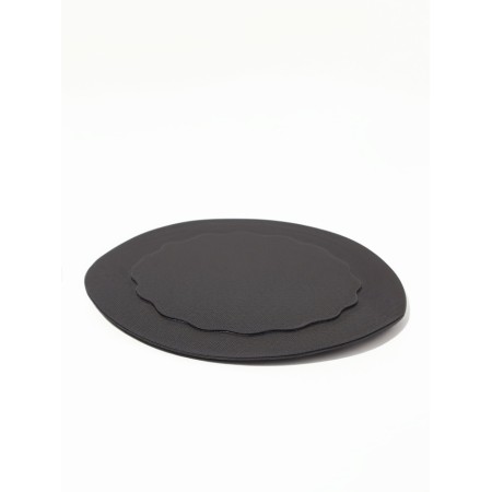 Peeling mittens, with a holder, d = 12 cm, black color-3