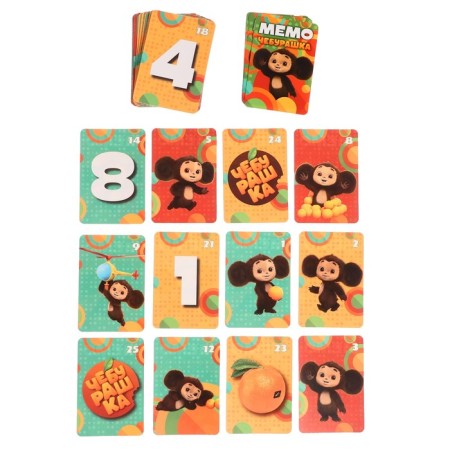 Board game "Memo. Cheburashka ", 3+, 50 cards-4