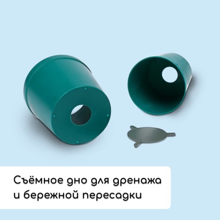 Set for seedlings: glasses of 500 ml (8 pcs), pan 40 × 20 cm, color mix, Greengo-3