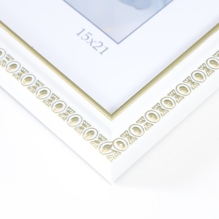Photo frame Plastic "Kame" 15x21 cm, white-3