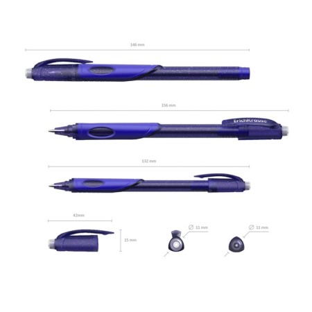 Pen with erased ink gel Erichkrause "Ergoline" Magic, blue ink-1