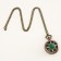 Pocket clock "Compass", quartz, d dial - 3.5 cm, chain - 80 cm