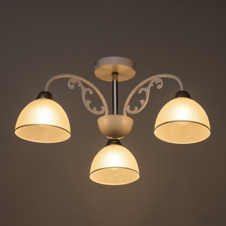 Laurah "Laura" 3x60W E27 white, chrome 59x27x20cm-2