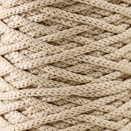 Knitting cord 100% polyester 3mm 100m/200 ± 20g (03-light-beige)-2