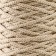 Knitting cord 100% polyester 3mm 100m/200 ± 20g (03-light-beige)