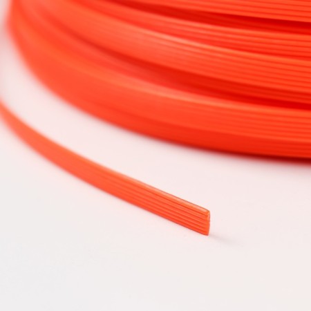 Artificial rattan 6 mm 100 m wave (orange)-3