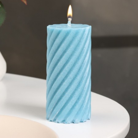 Candle-cylinder "Spiral", 5x10 cm, Niva, 6 hours