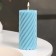 Candle-cylinder "Spiral", 5x10 cm, Niva, 6 hours