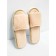 Women's slippers open nose, size 36-38, beige color