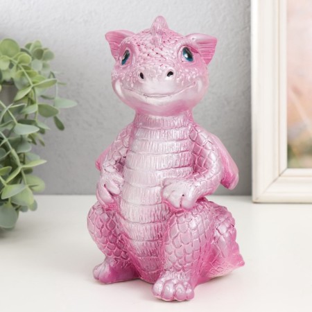Piggy bank "Dragon" 18x10x10 cm, pink-5