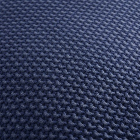 Decorative pillow made of washed cotton dark blue in color Essential, size 45x45 cm-5