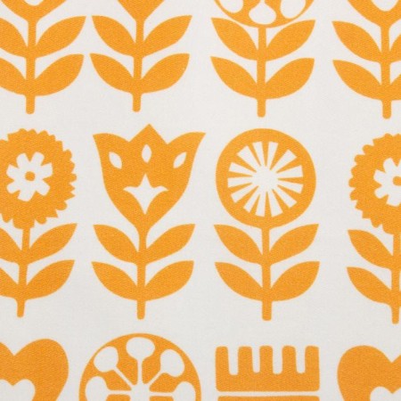 Apron Ethel Yellow Garden 60x70cm, 100% cotton, sarzha 190 g/m2-2