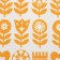 Apron Ethel Yellow Garden 60x70cm, 100% cotton, sarzha 190 g/m2