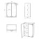 Bathroom hinged cabinet 02-50, 50 x 70 x 28.9 cm