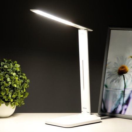 Light table lamp LED 6W 3000-6000K USB AKB White 12x17x33 cm Risalux-3