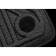 Kvesta 3D rugs in the cabin for Toyota LC 200, 2015-2021, 5 pcs, black, gray