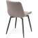 Stool on a chelsea metal -steamer spinning, metal/velor, black/latte 49x55x84 cm