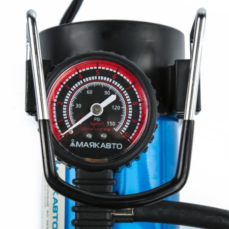 Compressor Automobile Mayakavto AS-583MA with manometer lighting, 14 A, 35 l/min, 12 V, 10 ATM/150PSI-1