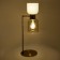 Tandem table lamp, 2x60W E27, brass color