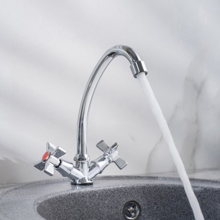 Kitchen mixer "RMS" SL118-271F, two-wound, zinc, chrome-2