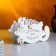 Kashpo wooden "Cat, fulfilling the desire" Small, 19.5x7.5x12.5 cm, oak, white