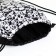 Bag for shoes on the lace, black/white color