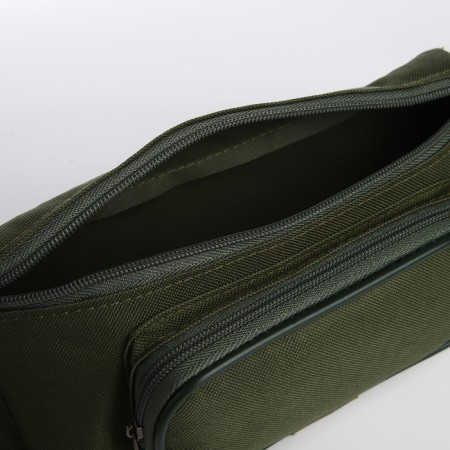 Lightning waist bag, outer pocket, khaki color-4