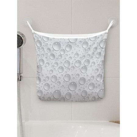 Organizer in a bathtub on suction cups "air bubbles", for storing toys and trifles, size 33x39 cm