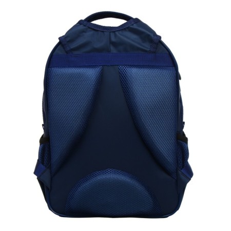 School backpack, 36 x 23 x 13 cm, ergonomic back, calligrata n "Hakki", blue-14